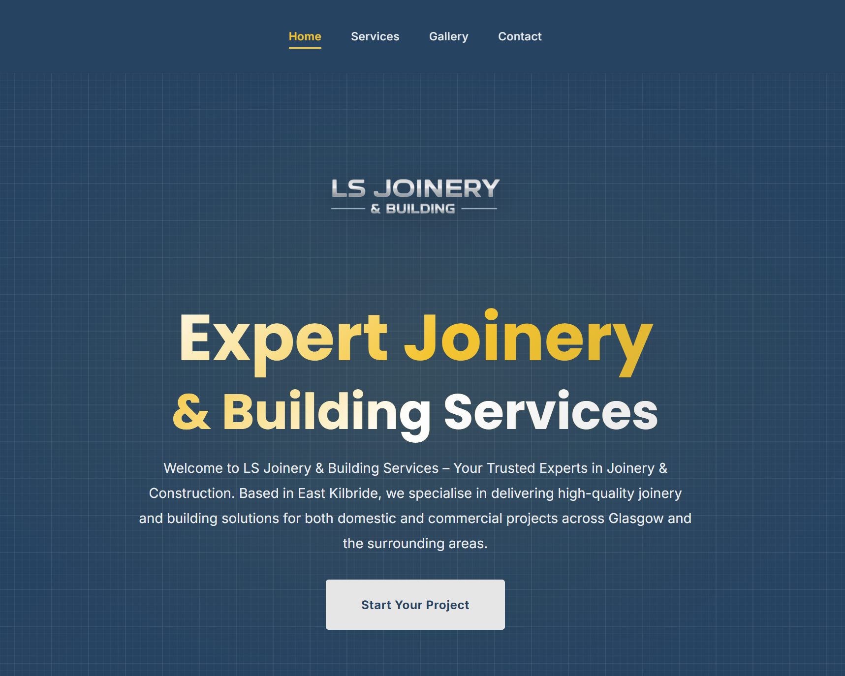 LS Joinery & Building website screenshot