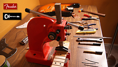 Fender and Charvel neck refret jobs.